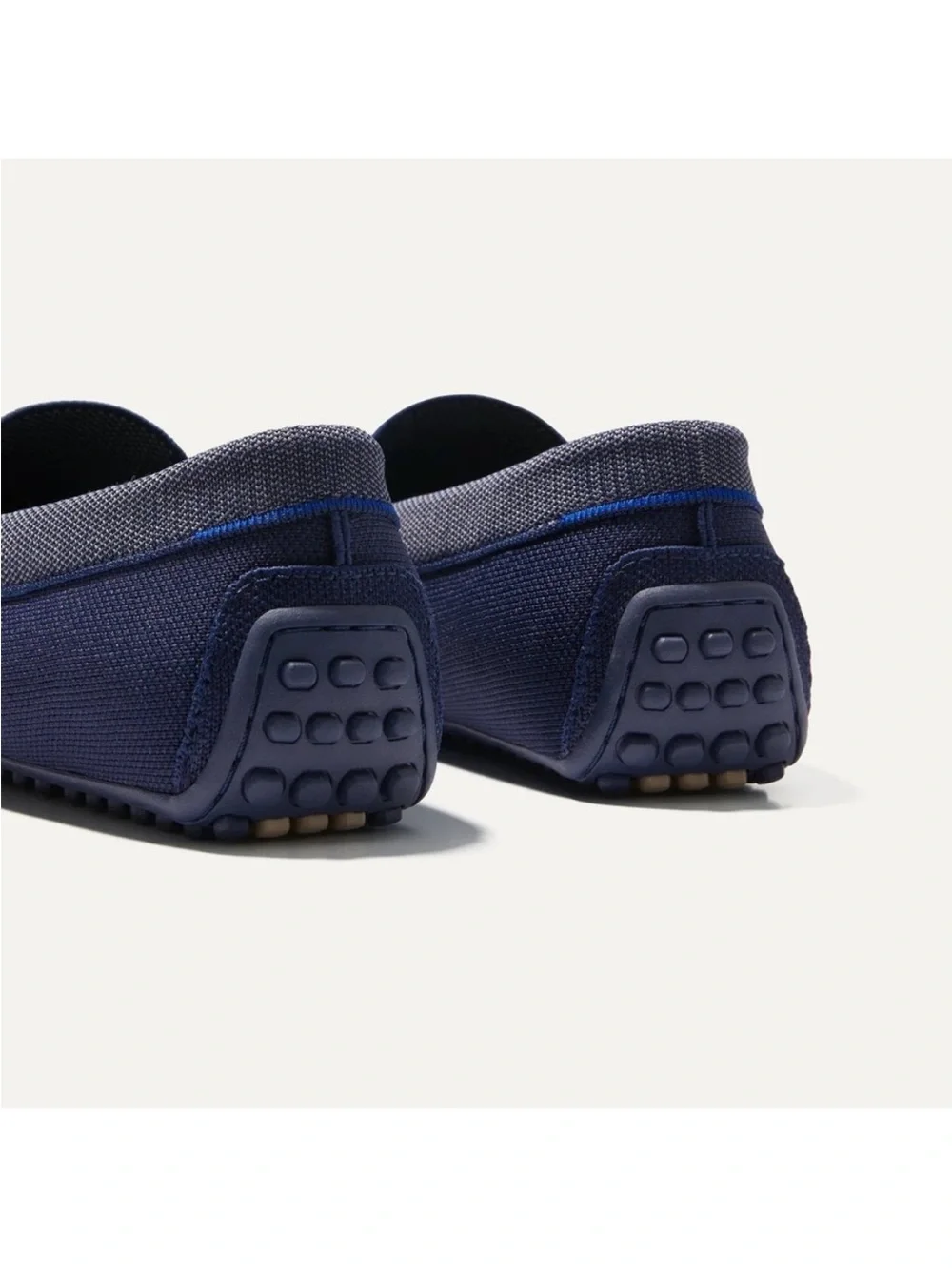 Rothy’s Amalfi Blue & Gray Men’s Driving Loafers Size 10.5